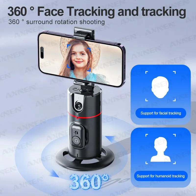 capteur de visage automatique avec une rotation rotation 360